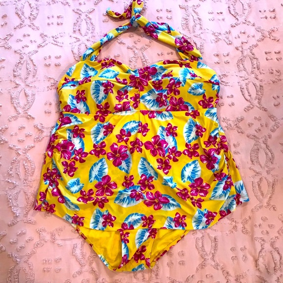 Target Family Collection Tropical Halter Swim Suit - Picture 2 of 9
